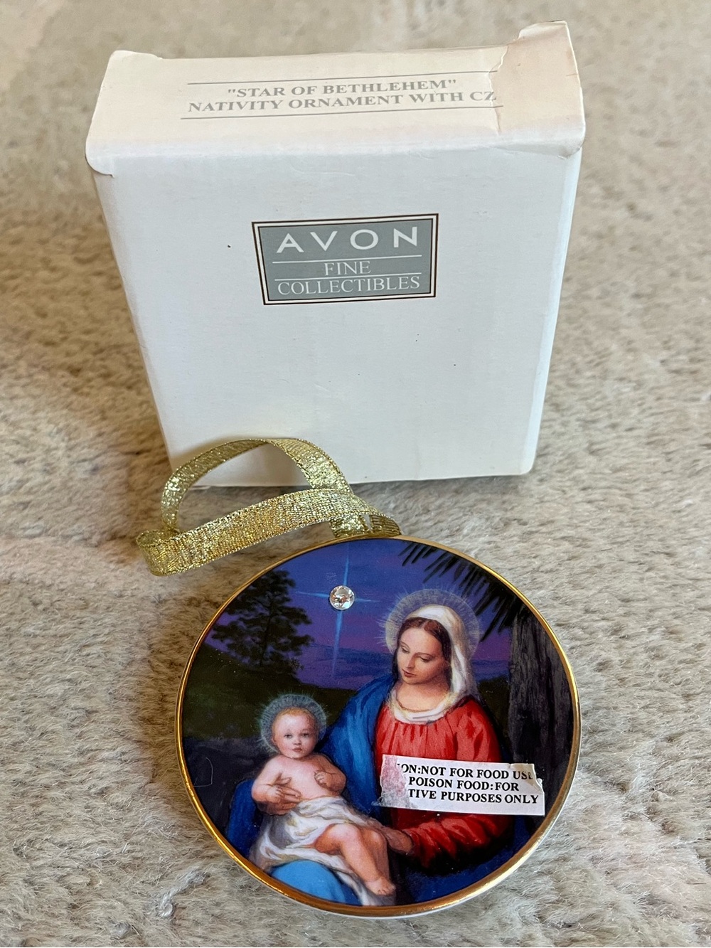 Vintage Avon Star Of Bethlehem Nativity Ornament